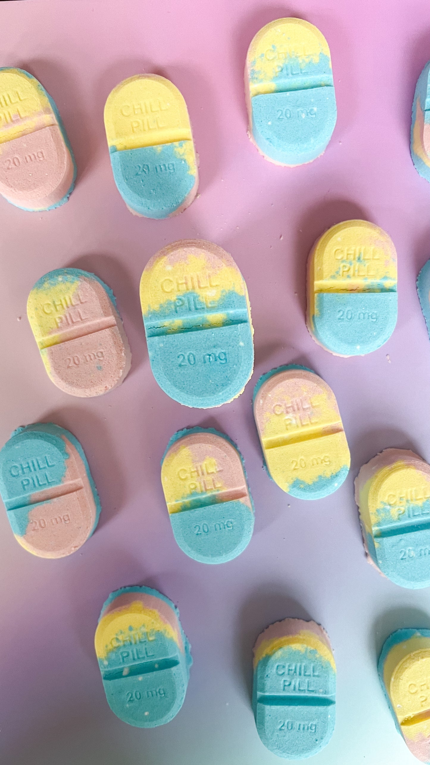 Chill Pills Set of 2 Bath Bombs (Sweet Bonsai & Citrus Ginger Scent)