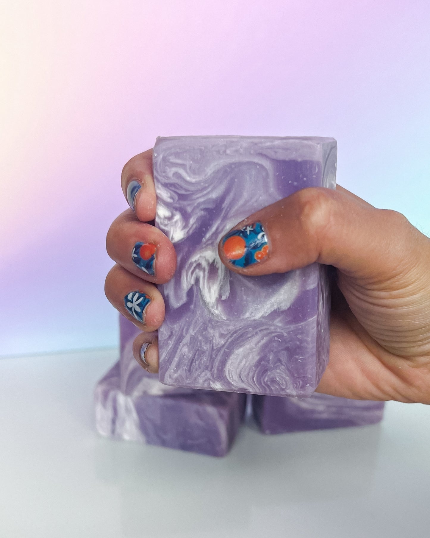 Lavender Swirl Bar Soap - 5oz | French lavender scent