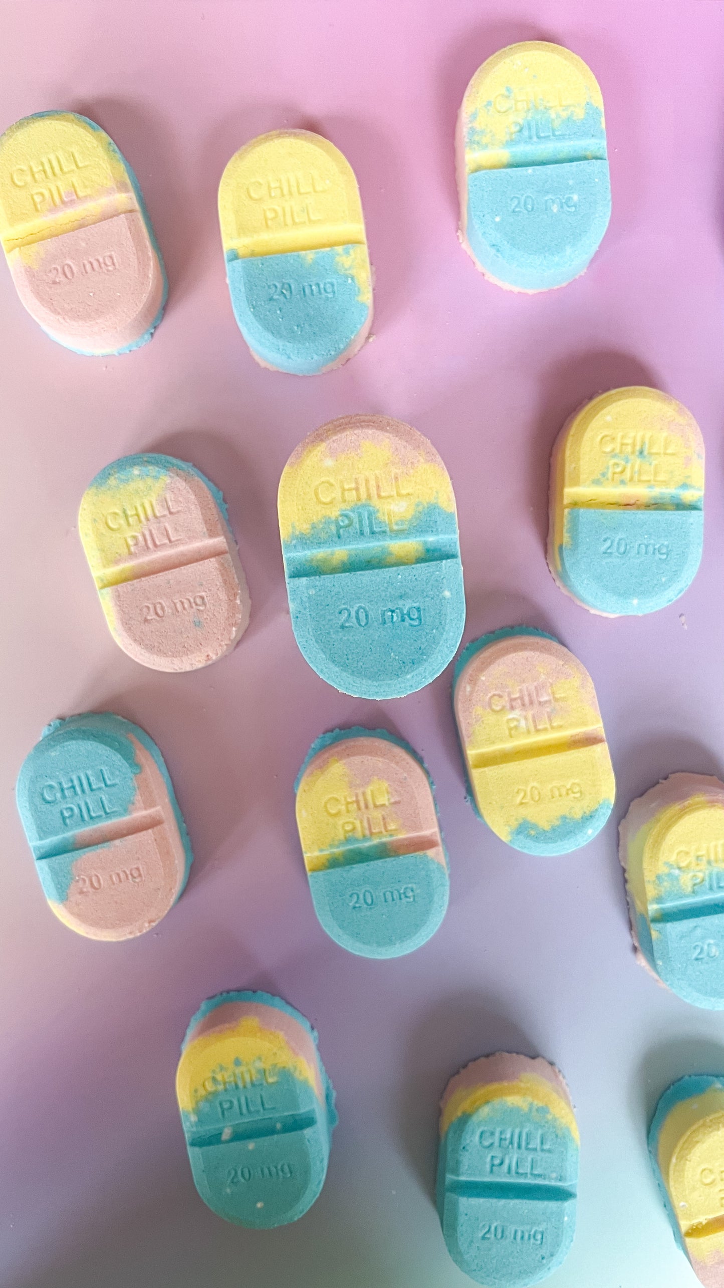 Chill Pills Set of 2 Bath Bombs (Sweet Bonsai & Citrus Ginger Scent)