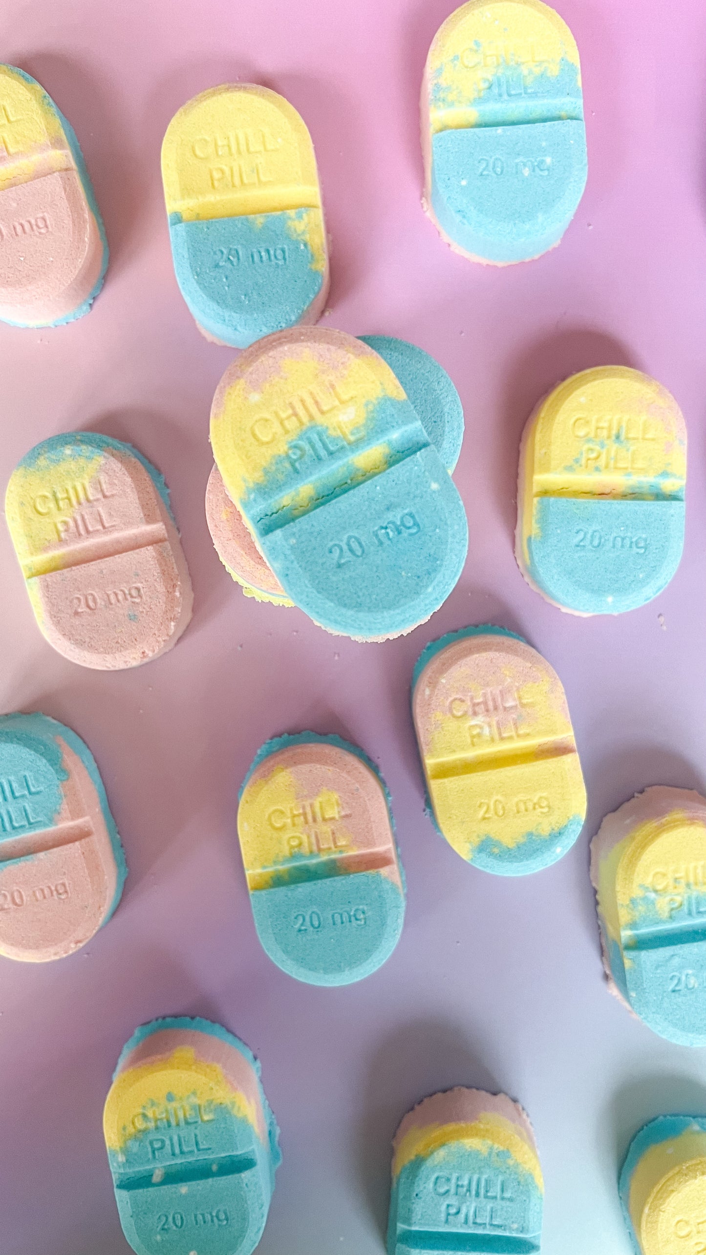 Chill Pills Set of 2 Bath Bombs (Sweet Bonsai & Citrus Ginger Scent)