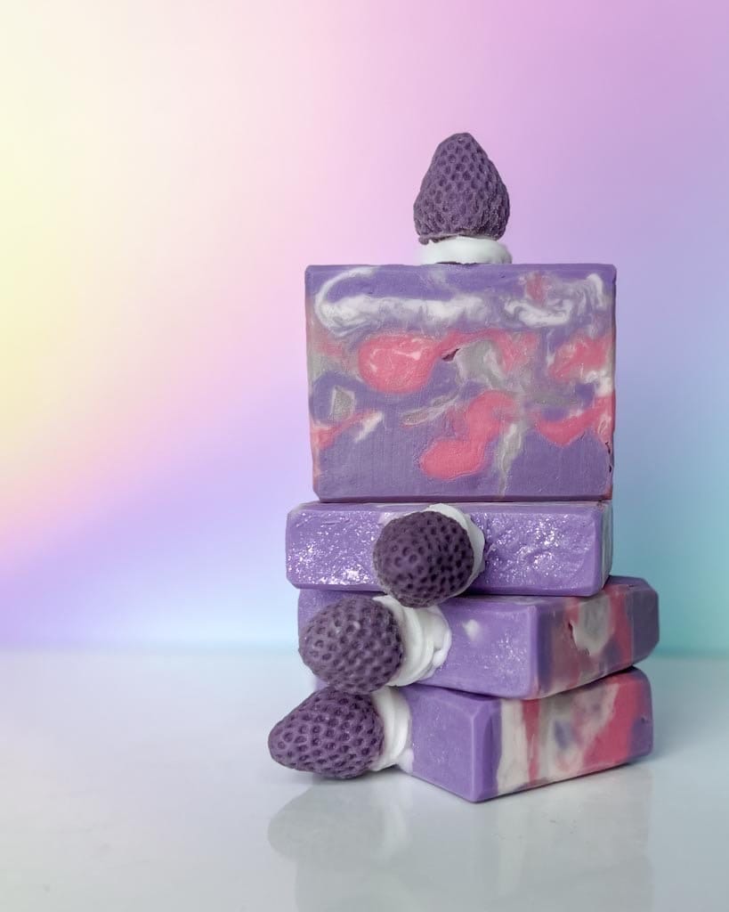 Sugared Berries | Black Raspberry Vanilla Scent | Soap Frosting Top