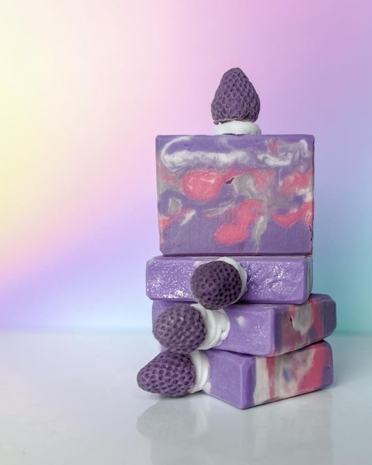 Sugared Berries | Black Raspberry Vanilla Scent | Soap Frosting Top