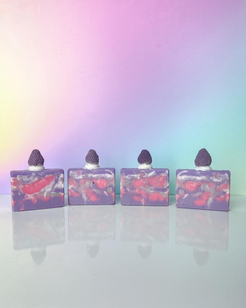Sugared Berries | Black Raspberry Vanilla Scent | Soap Frosting Top