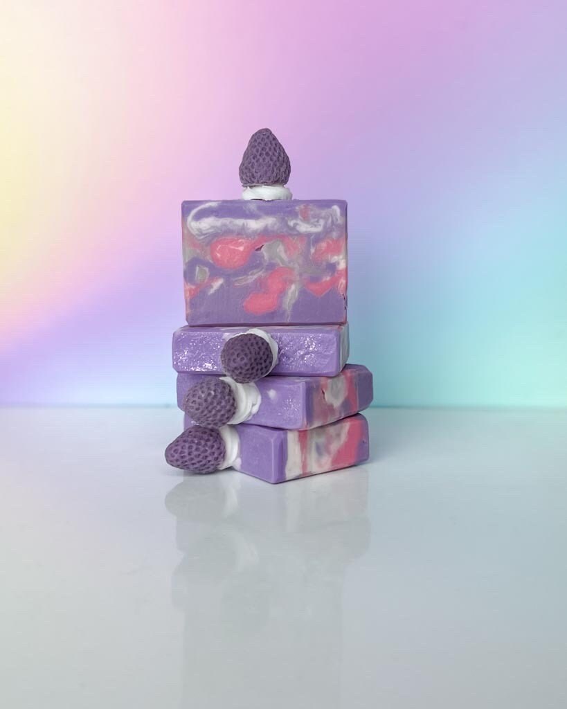 Sugared Berries | Black Raspberry Vanilla Scent | Soap Frosting Top