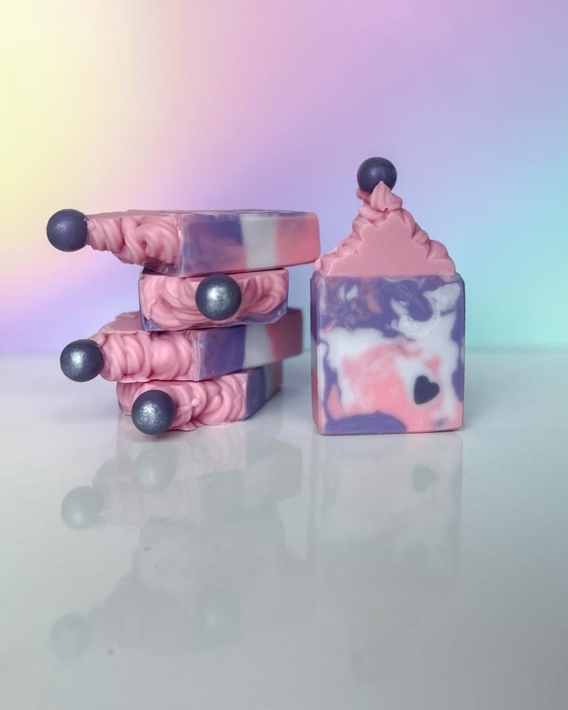 Sugar Plum Fairy | Sugared Berries & Vanilla Scent | Soap Frosting Top