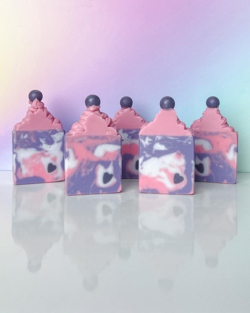 Sugar Plum Fairy | Sugared Berries & Vanilla Scent | Soap Frosting Top