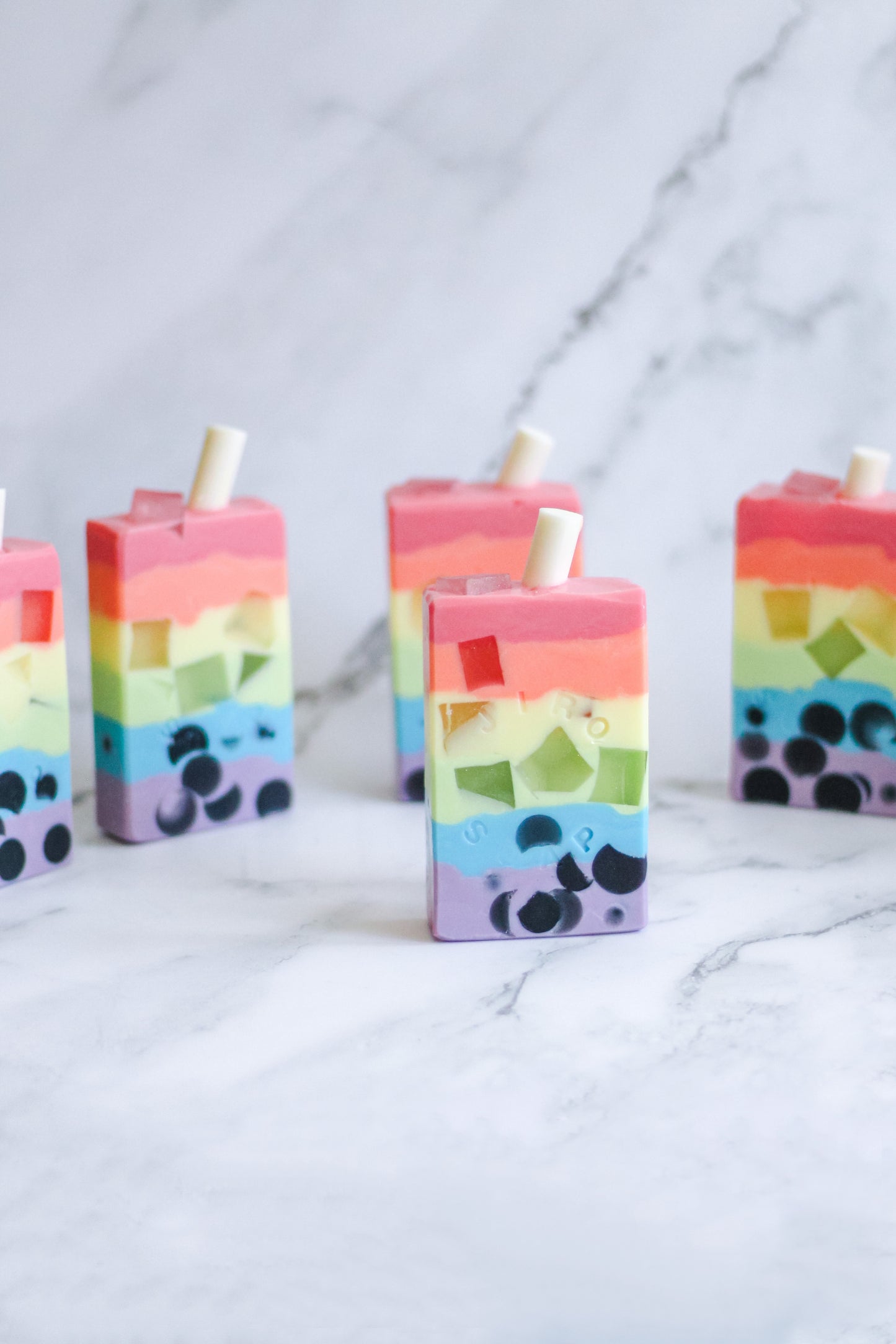 Rainbow Boba Soap | Delicious Tropical Scent Blend