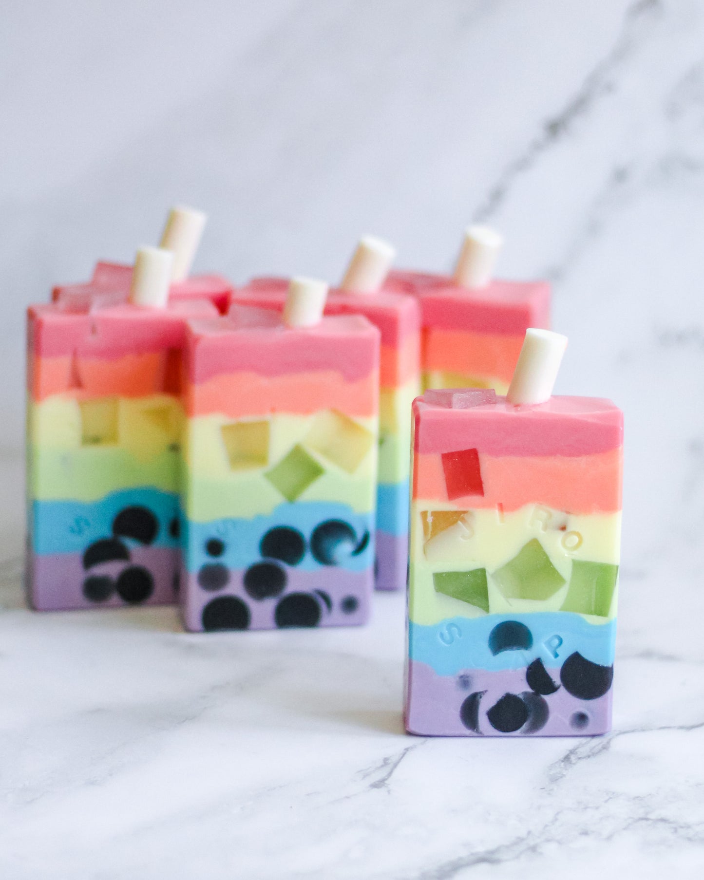 Rainbow Boba Soap | Delicious Tropical Scent Blend