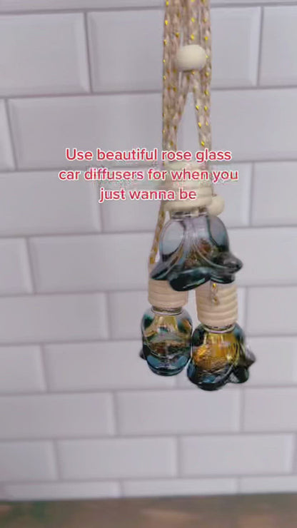 Rose Glass Car Diffuser