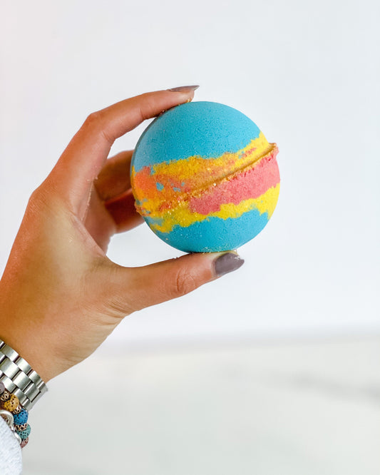 Galaxy Bath Bomb (Vegan | Sweet Bonsai & Citrus Ginger Scent