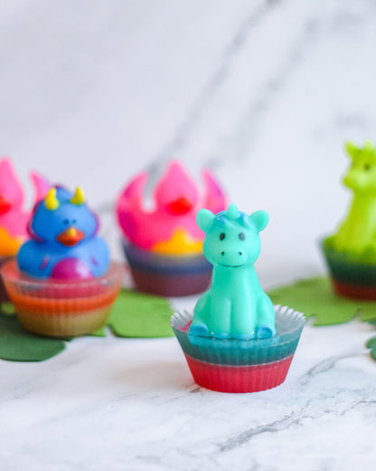 Land Before Time Kids’ Bathtime Soap | Yummy Bubblegum Scented (With Bonus Bath Toy) | Handmade Vegan Soap | Stocking Stuffer Gift