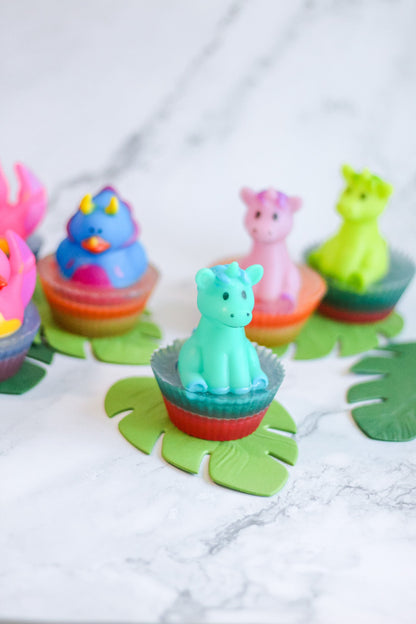 Land Before Time Kids’ Bathtime Soap | Yummy Bubblegum Scented (With Bonus Bath Toy) | Handmade Vegan Soap | Stocking Stuffer Gift