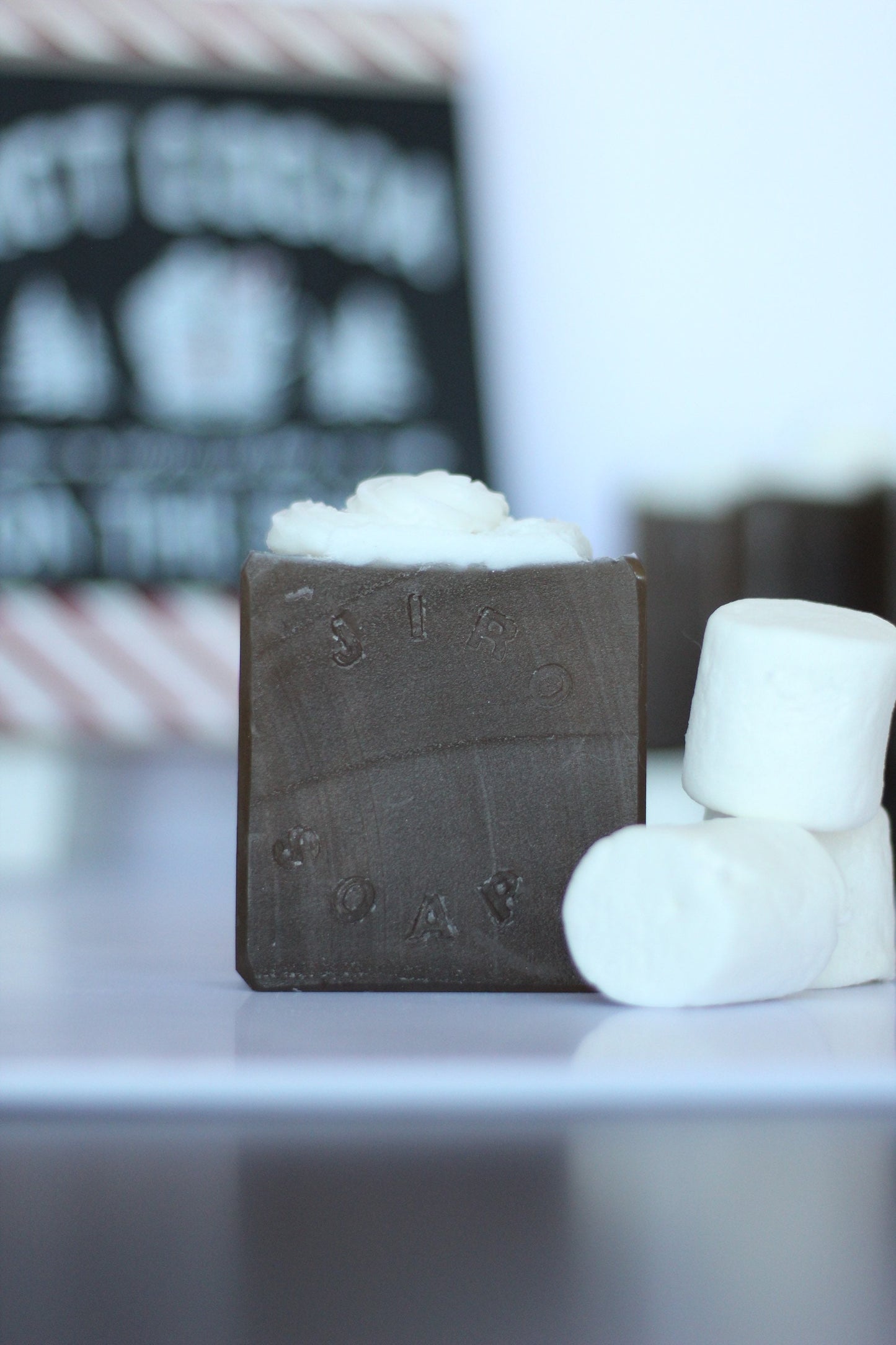 Hot Cocoa Marshmallow Soap | Rich Cocoa & Warm Vanilla Scent