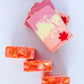 Handmade Vegan Soap | Falling Leaf | Orange Cinnamon Fragrance Blend (Maple Leaf) Fall Season Lover Gift/Present
