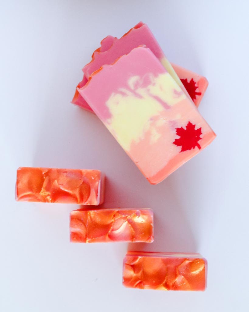 Handmade Vegan Soap | Falling Leaf | Orange Cinnamon Fragrance Blend (Maple Leaf) Fall Season Lover Gift/Present