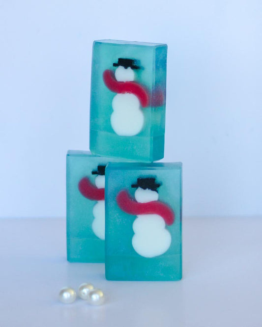 Chilly Snowman | Handmade Vegan Soap | Minty Velvet Scent