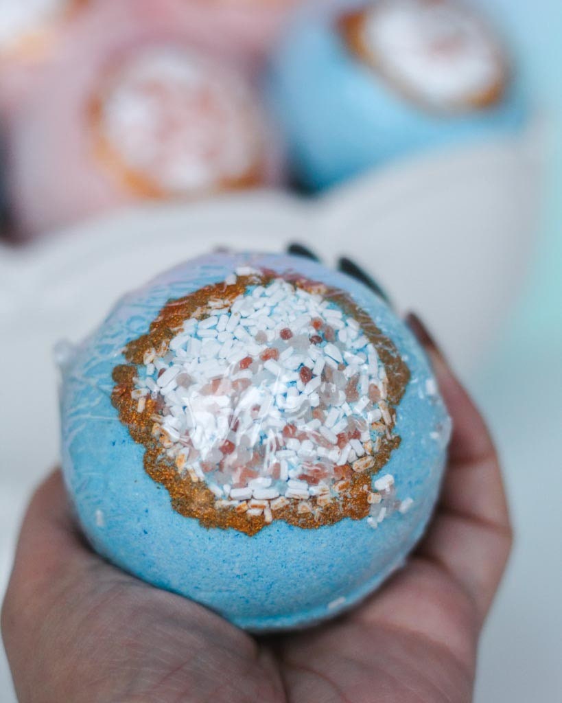 Geode Bath Bomb | Sweet Bonsai & Citrus Ginger Scent