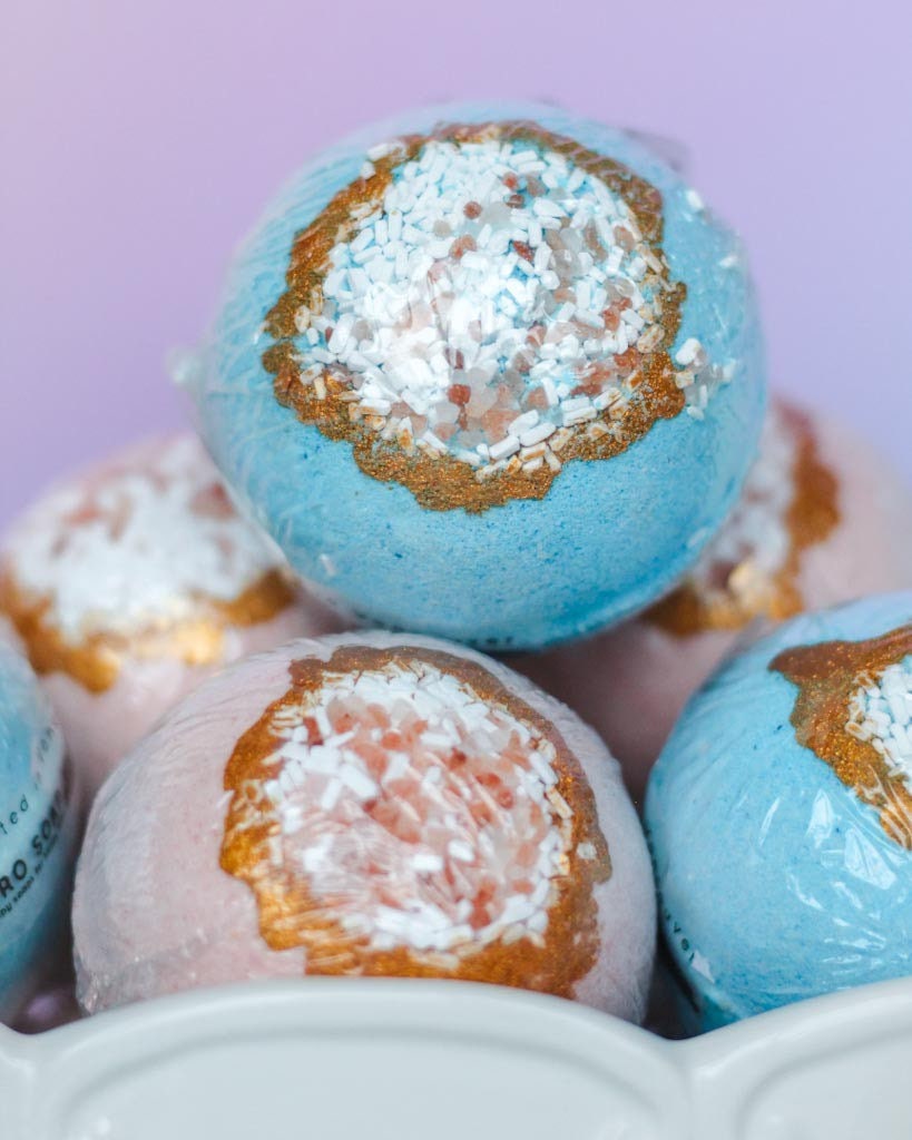 Geode Bath Bomb | Sweet Bonsai & Citrus Ginger Scent