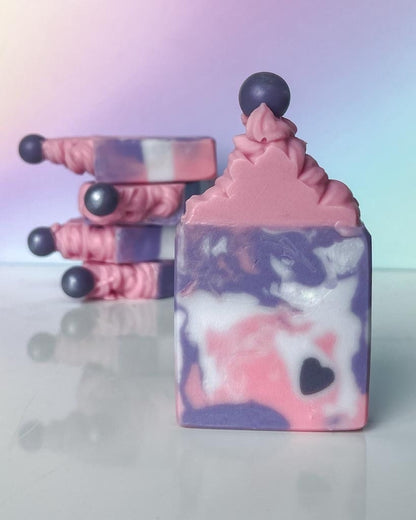 Sugar Plum Fairy | Sugared Berries & Vanilla Scent | Soap Frosting Top