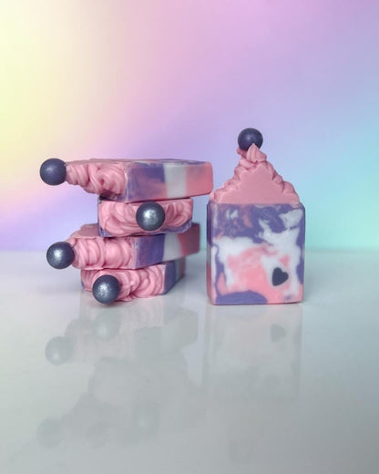 Sugar Plum Fairy | Sugared Berries & Vanilla Scent | Soap Frosting Top