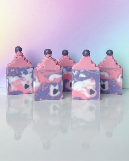 Sugar Plum Fairy | Sugared Berries & Vanilla Scent | Soap Frosting Top